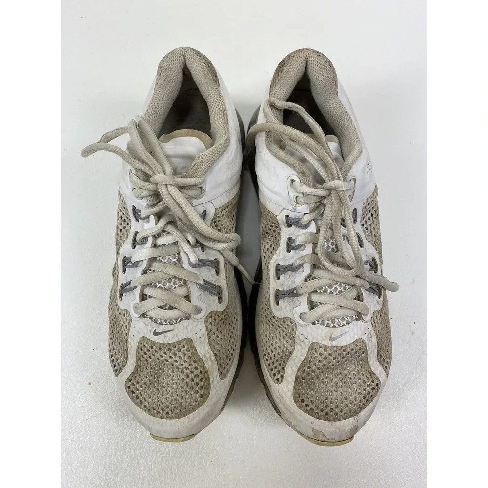 Nike Air Max  Running Shoe Platinum White Women‎ Size 7 555363 100